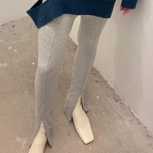 Oak + Fort Front Slit Pants - Picture 1 of 3